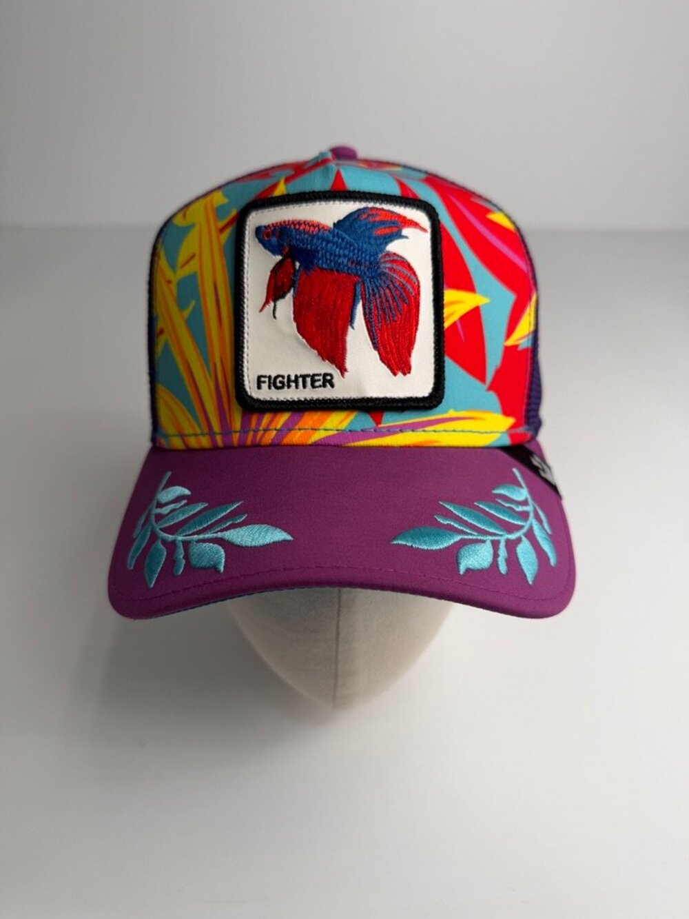 Goorin Bros Hat Men Snap Back Spell Beta Fighter Fish Farm Street Party Gym Go
